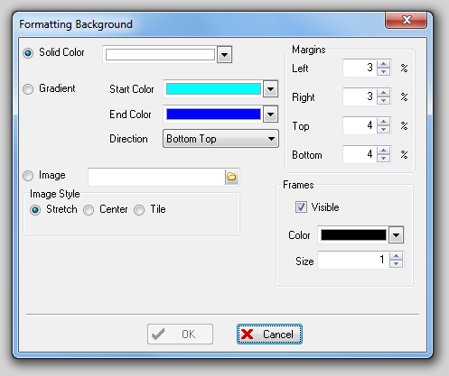 图 8.30  Formatting Background Dialog for a Plot (针对绘图的格式化背景对话框)